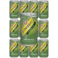 Schweppes Ginger Ale, 7.5oz Cans, Pack of 10