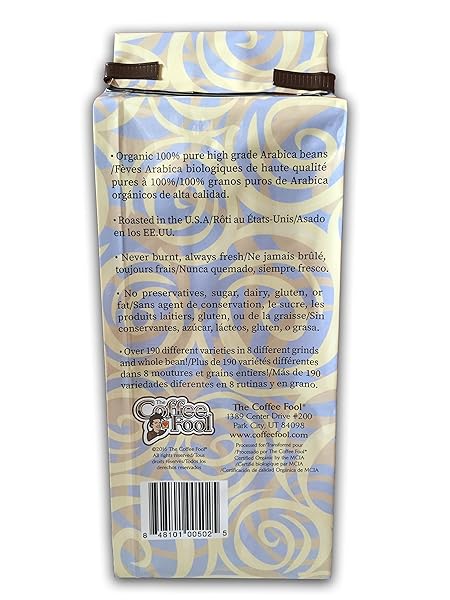 COFFEE FOOL’S DECAF ORGANIC FAIR TRADE HOUSE ITALIAN (WHOLE BEAN)