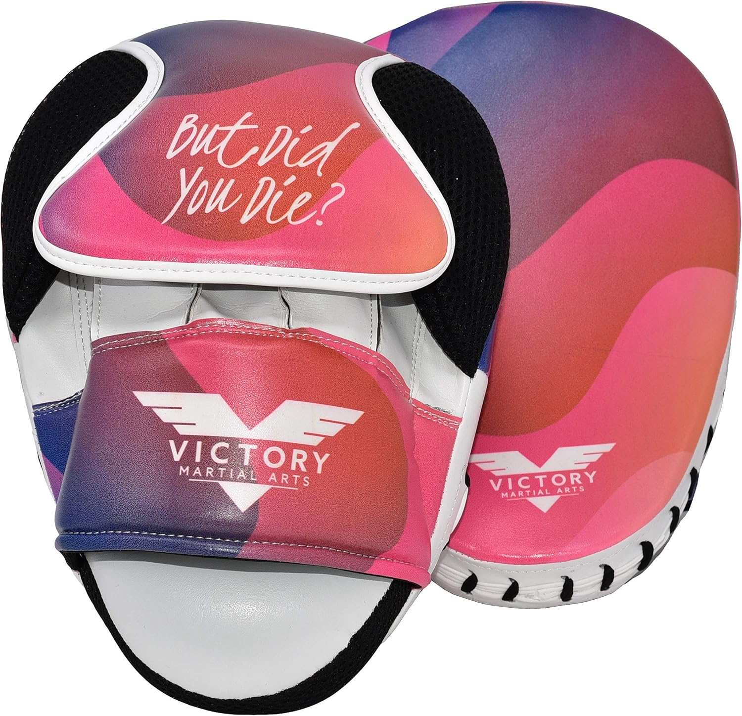 Curved Boxing MMA Punching Mitts for Women and Girls (Pair of Focus Mitts) (But Did You Die) : Sports & Outdoors