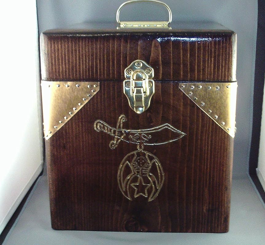 CUSTOM MADE WOOD SHRINER FEZ CASE Handmade