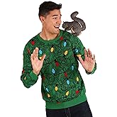Squirrel in The Christmas Tree 3D Ugly Christmas Sweater, Funny Holiday Sweaters for Adults, Festive Knit Crewneck