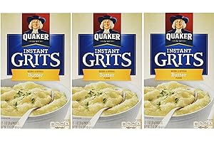 Quaker, Instant Grits, Butter Flavor, 12 Count, 12oz Box (Pack of 3)