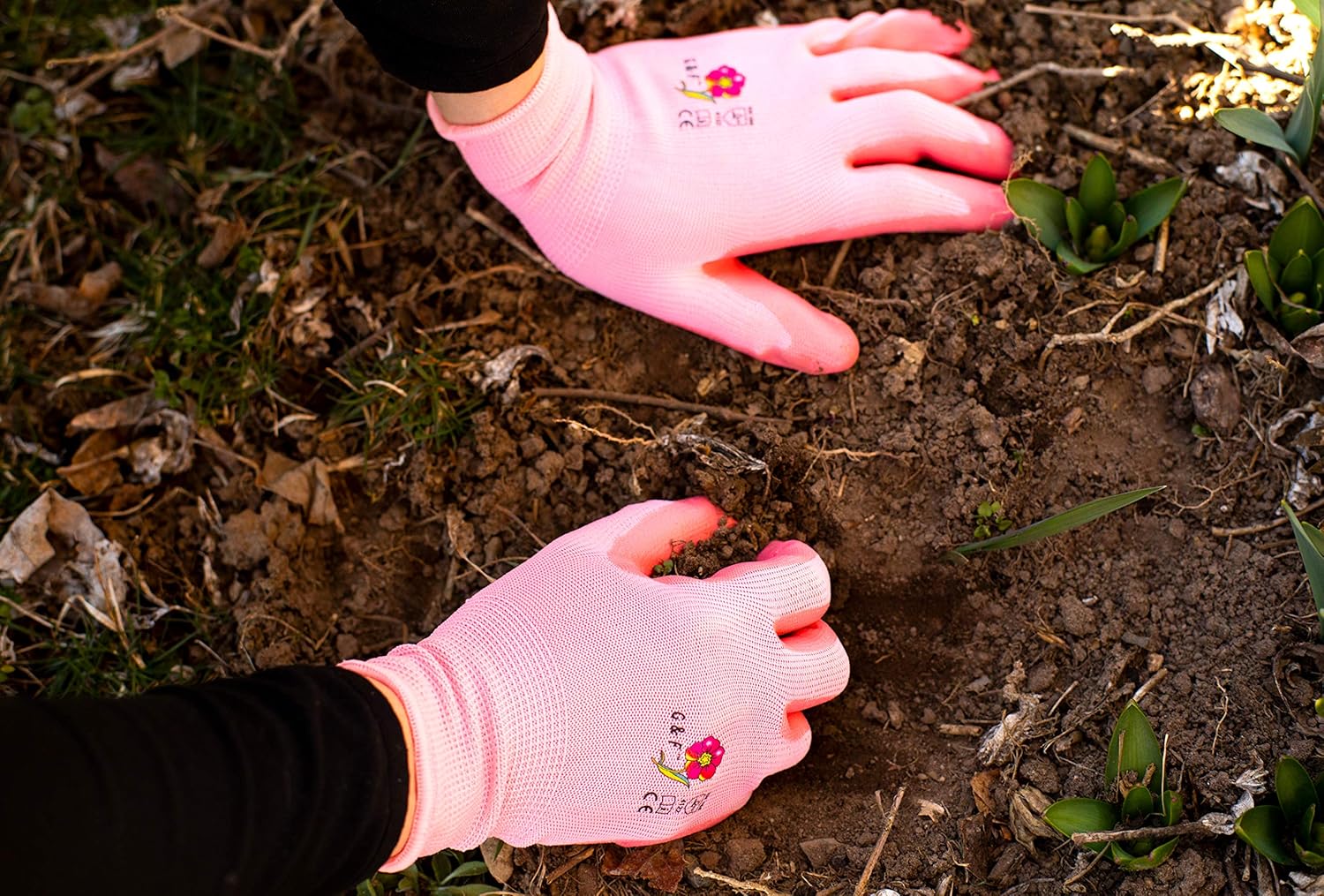 12 PAIRS Women Gardening Gloves with Micro Foam Coating - Garden Gloves Texture Grip - Women’s Work Glove - Working Gloves For Weeding, Digging, Raking and Pruning, Large: Home Improvement