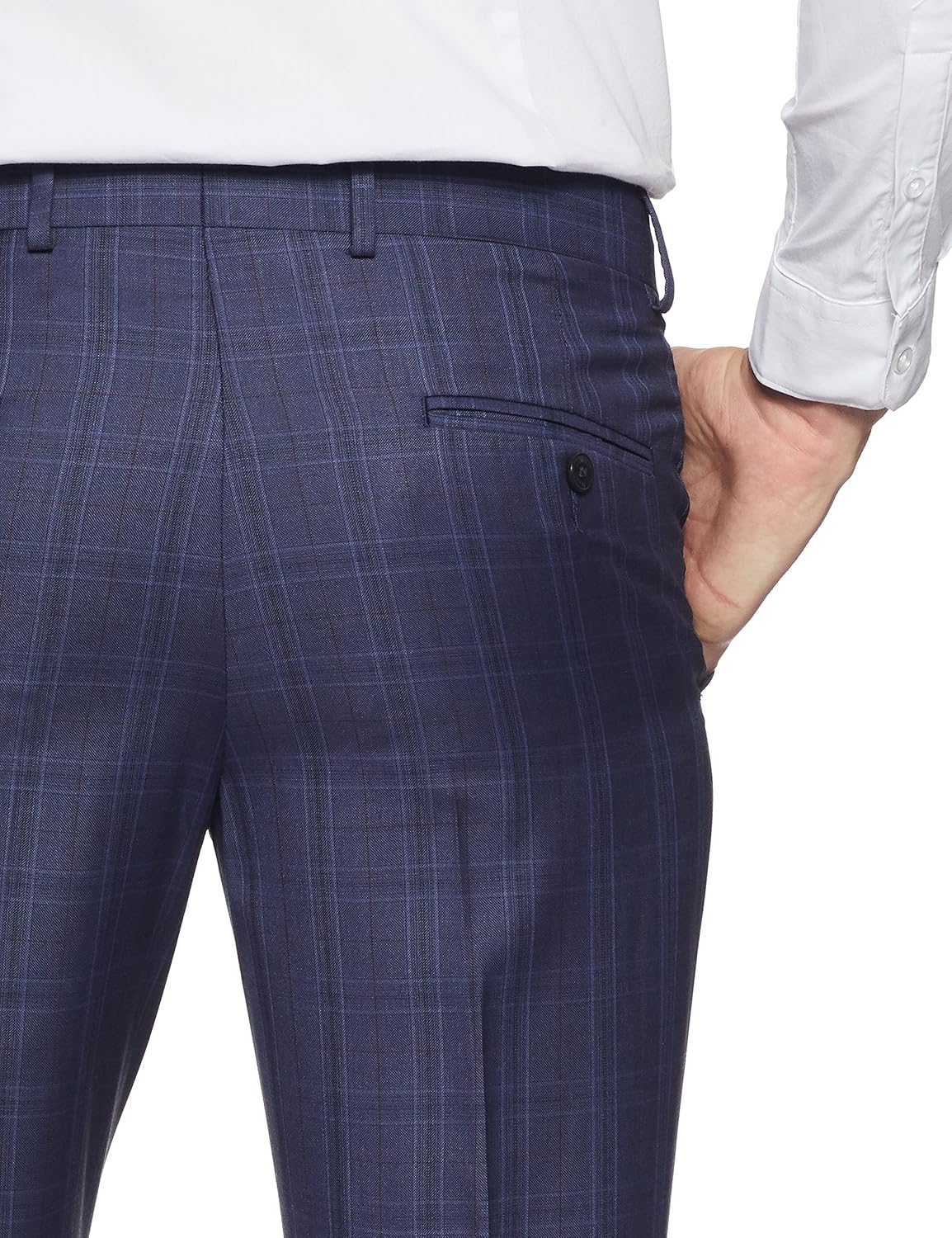 van heusen men's slim fit formal trousers