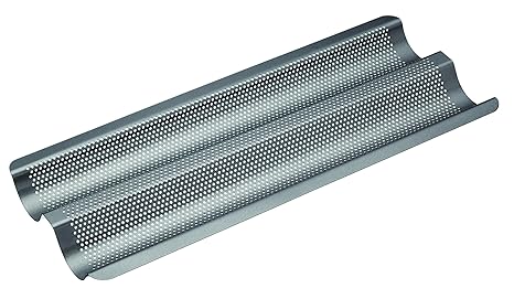 Master Class Crusty Baguette-Backblech, antihaftbeschichtet, Grau