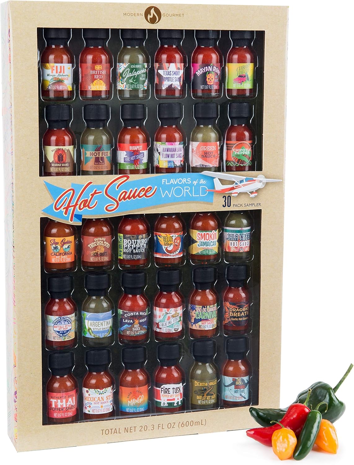 Modern Gourmet Foods, Chilli Sauce Collection Set 30 Pack Inspired by