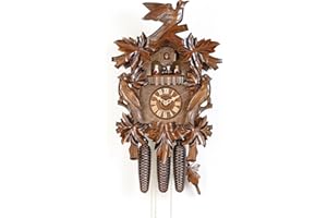 KAMMERER UHREN HEKAS German Cuckoo Clock 8-day-movement Carved-Style 20.00 inch - Authentic black forest cuckoo clock by Hekas