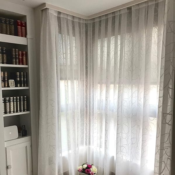 ABALON Riel Motorizado para Cortinas de 1 a 6 m Motor WiFi Compatible con Alexa Google Home y App Smart Home con Mando a Distancia Aluminio Riel Elctrico Cortinas Automticas Motorizadas