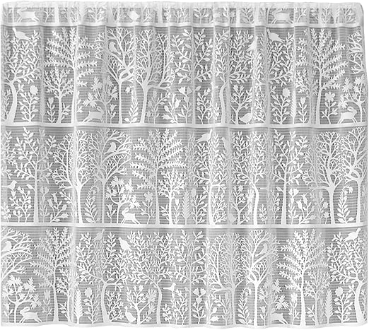 Amazon Com Heritage Lace Rabbit Hollow Tier 60 By 30 Inch White