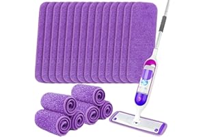 Orighty Reusable Mop Pads for Swiffer PowerMop, 10 Pack Power Mop Pads Refills for 13 ''-15 '' Spray Mop, Microfiber Mop Pads