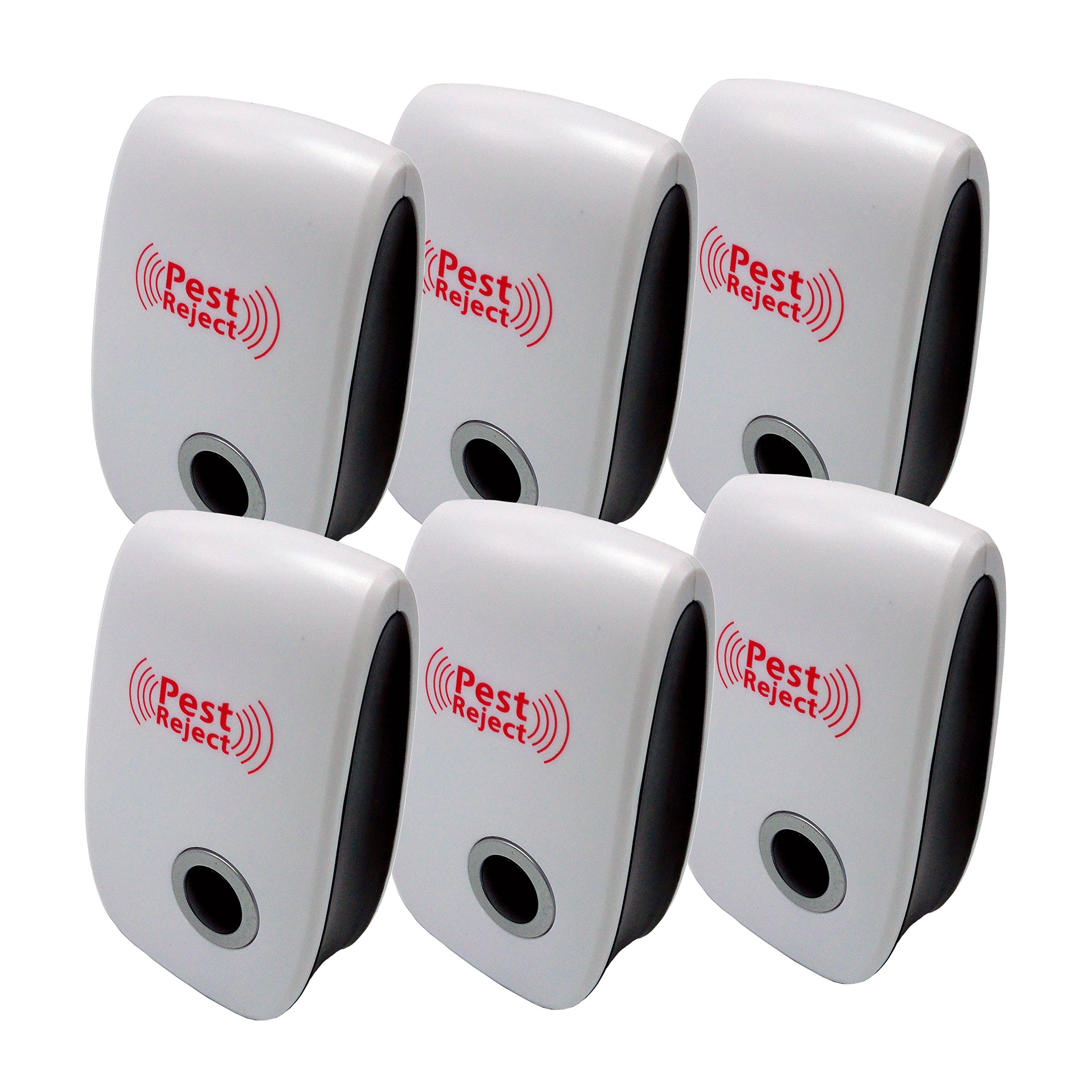 Yutudu Ultrasonic Pest Repeller Plug In Electronic Pest Repellent Insect Expeller Reject Mouse Mosquito Ant Flies Spider Bugs Repeller(6 pack)