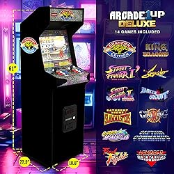 ARCADE1UP Street Fighter Arcade Game Machine, Stand