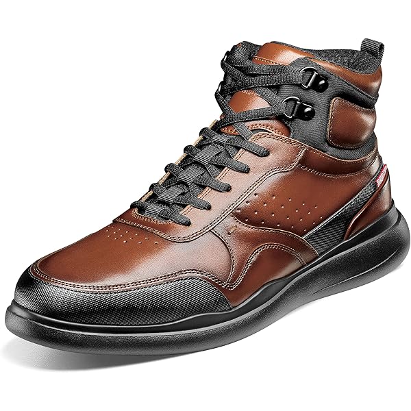 Amazon.com | Stacy Adams Mayson Mid Lace-Up Sneaker Cognac  display picture 3
