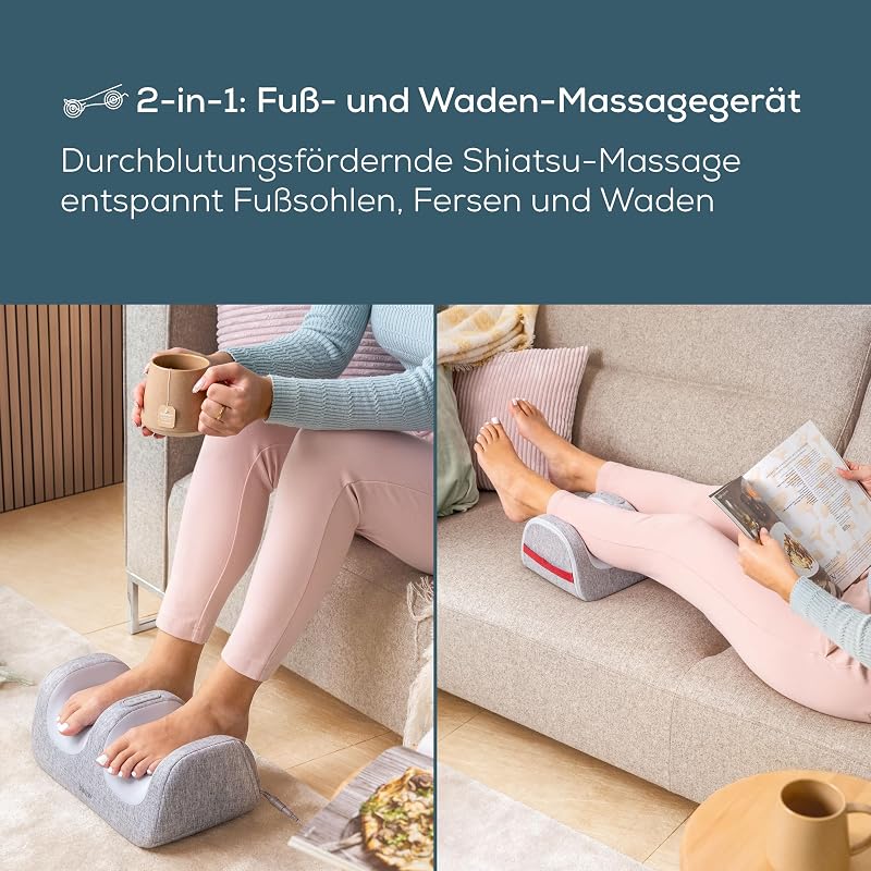FM 42 Shiatsu Fuß- und Waden-Massagegerät mit Wärmefunktion