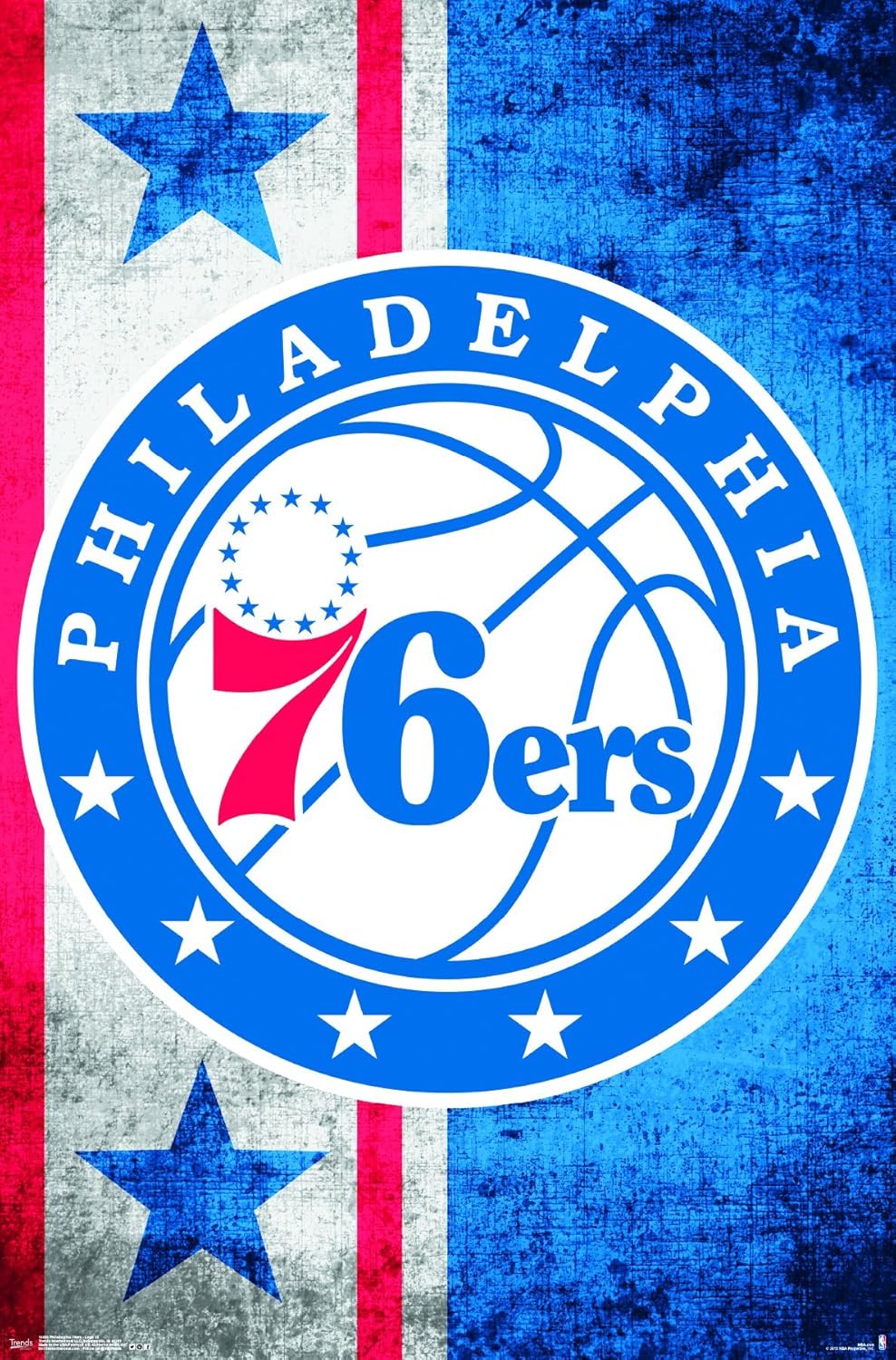 Trends International Philadelphia 76ers Logo Wall Poster 22.375 x 34
