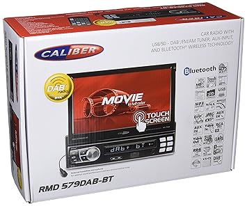 Caliber RMD579DAB-BT 1DIN Moniceiver, Touchpanel, 17,78 cm (7 Zoll) Schwarz
