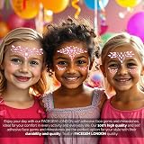 FACEGEM LONDON 6 Pcs Face Gems Adhesive Glitter Jewel Tattoo Sticker Festival view 9