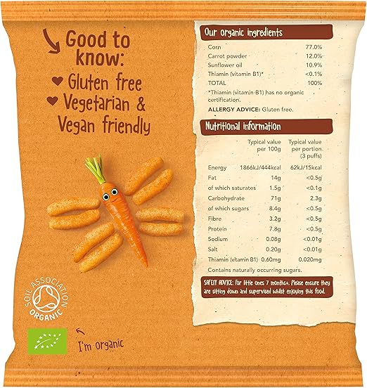 organic carrot puffs