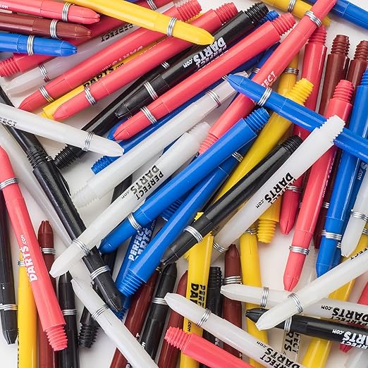 30 DARTS STEMS / SHAFTS ASSORTED SIZES MIXED COLOURS BARGAIN Amazon.co