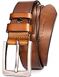 WOLFANT 1.5" Full Grain Leather Belt for