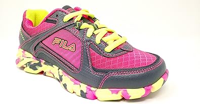 pink and yellow fila