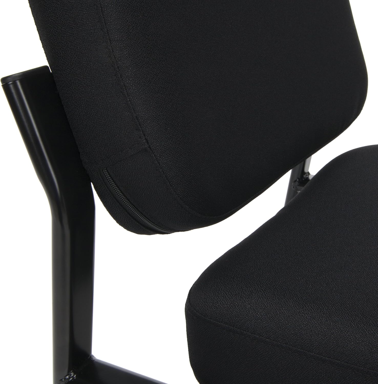 OFM Core Collection Armless Fabric Guest and Reception Chair, in Black: Furniture & Decor