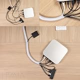 LIVAIA Self-Closing Cable Duct White 12-20mm x 3m Desk Cable Management view 2