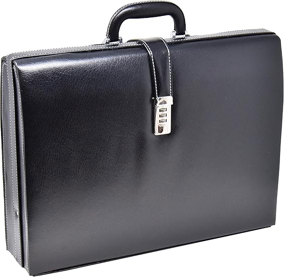 Executive Classic Attache Briefcase Organiser Bag Combination lock