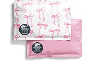 Fit & Fresh Cool Coolers 2 Pack Soft Ice for Lunch Bags, Flexible Stretch Nylon, Durable, Reusable Lunch Box Ice Packs, Soft Ice, Reusable Freezer Packs, Lunch Ice, Easy to Clean, Pink Bows