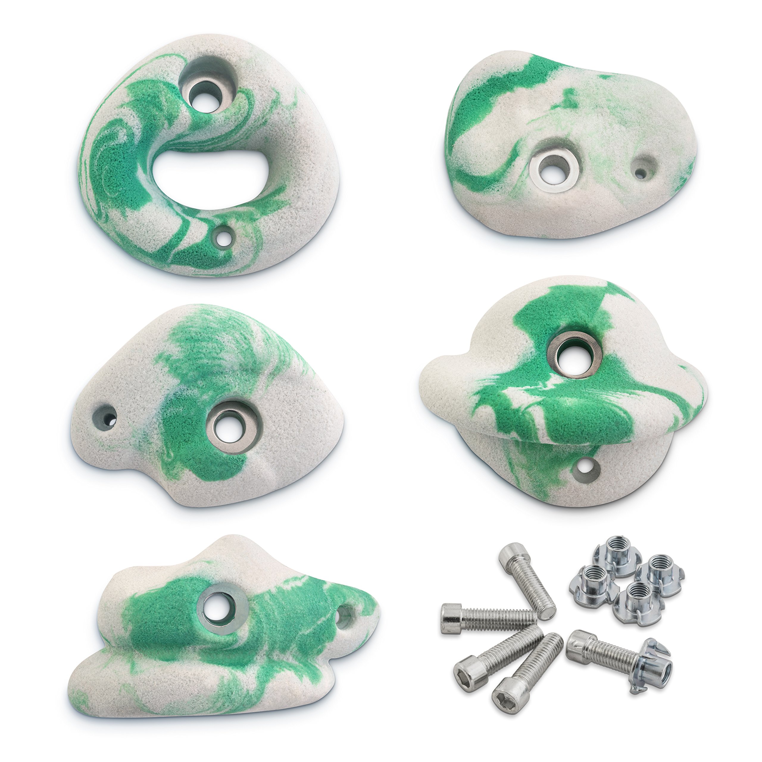 Helium Rock Climbing Hold Set for Kids and Adults Set of 5 Hand