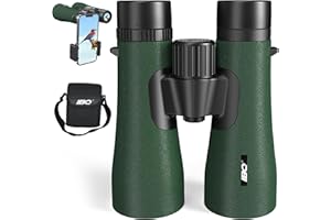IBQ HD 12X50 Binoculars for Adults,High Powered Binoculars with Phone Adapter, 367/1000yds,BAK4 Prism FMC Lens,IPX7 Waterproof Binoculars for Bird Watching,Outdoor Sport, Travel, Concert