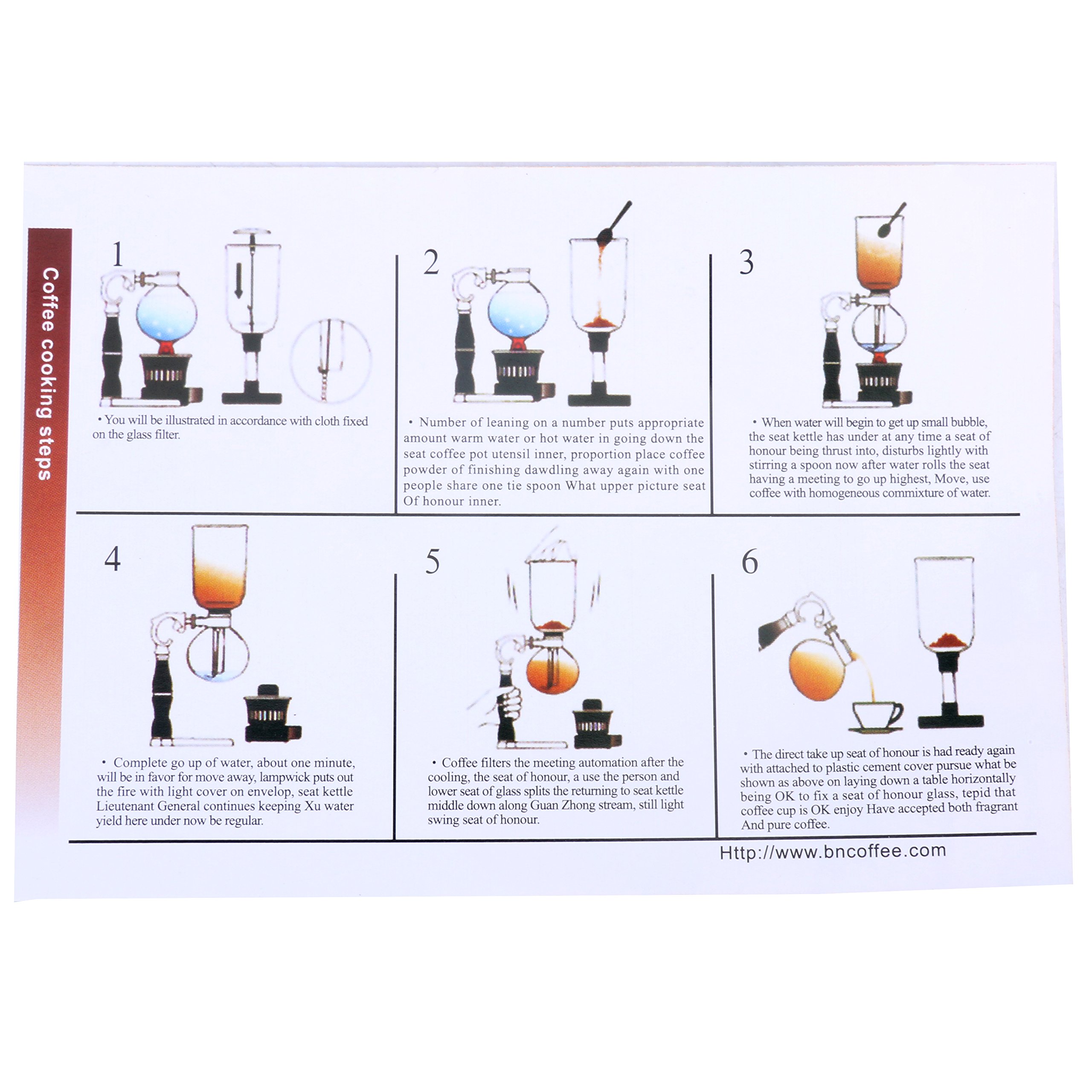 These directions for a siphon coffee maker r/engrish