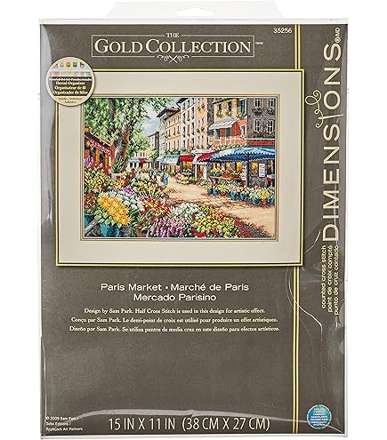 Gold Collection European Bistro Counted Cross Stitch Kit-16&quot;X11&quot; 16 Count (並行輸入品) Amazon | Gold Collection European Bistro Counted Cross