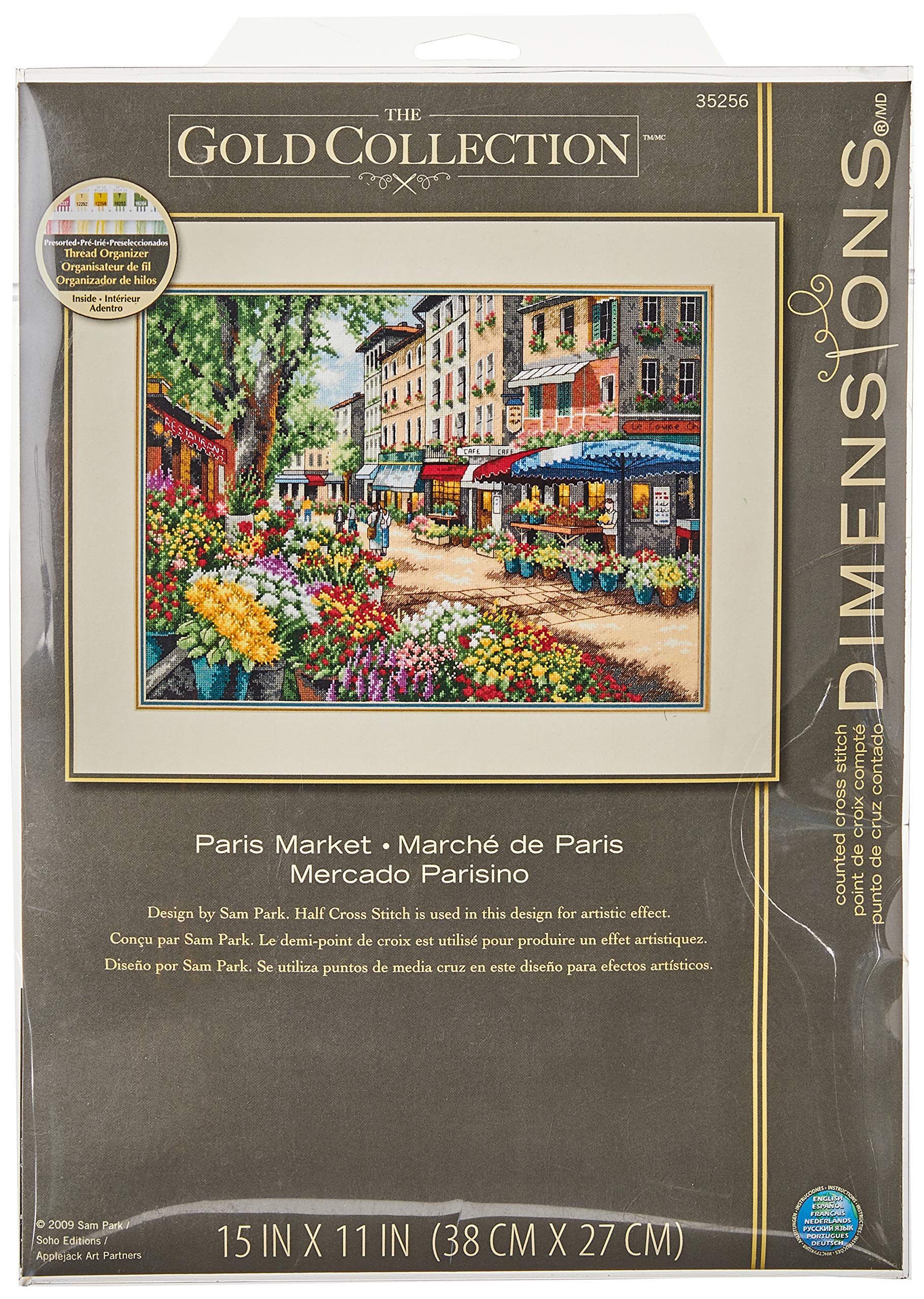 DIMENSIONS 35256 Paris Market, Multicolor,38 x 28 cm