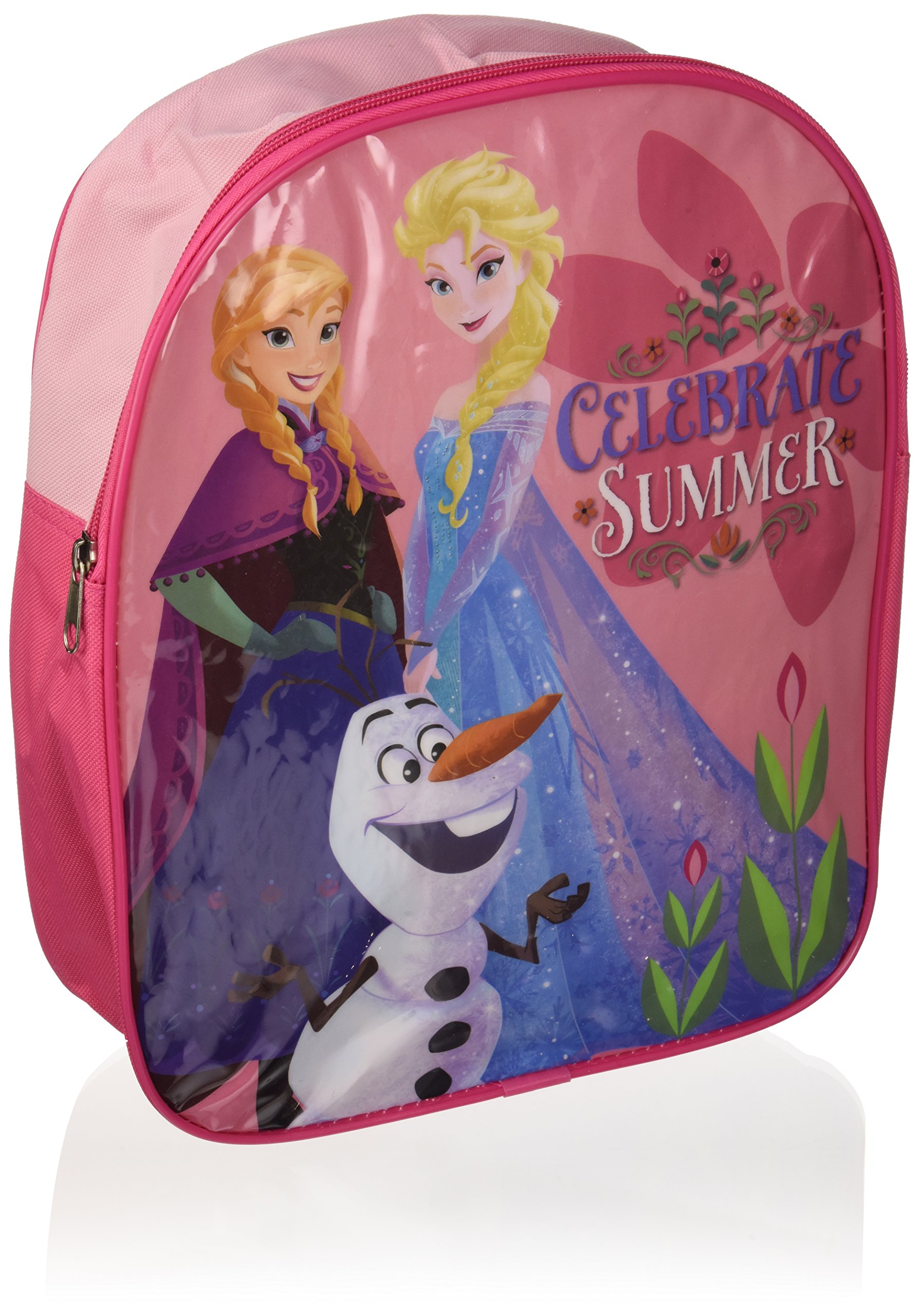 DisneyFrozen Elsa Anna Olaf Pink Celebrate Bag Summer School Backpack Official Licensed Items