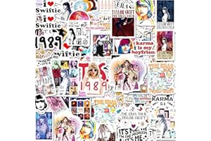 IMARISHA 100Pcs Swifties Stickers Merch for Water Bottles - TS-Music Album Lyrics Stickers Non-Repeating Tear-Resistant Stickers Birthday Party Favor Gifts, Waterproof Vinyl Reusable Residue-Free Stickers