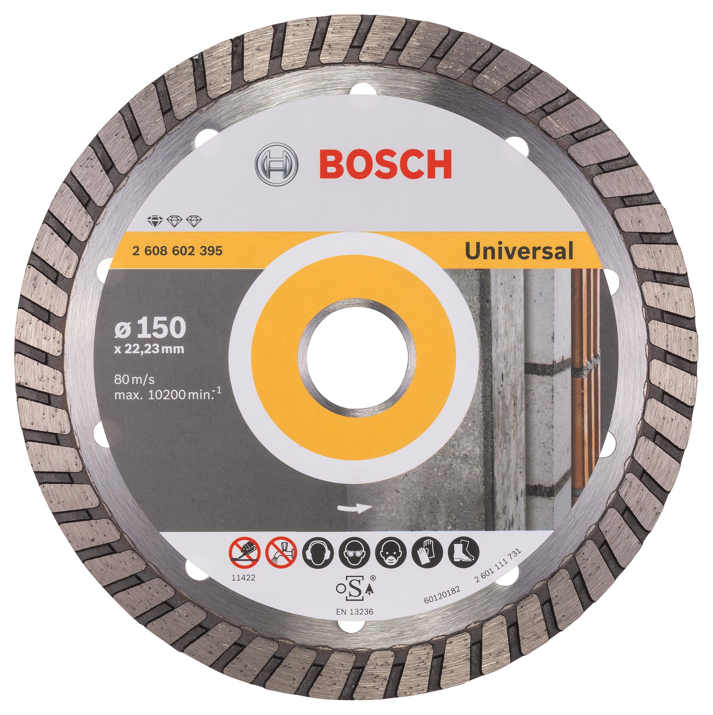 Bosch 2608602395 Diamond Cutting Disc Standard for Universal Turbo