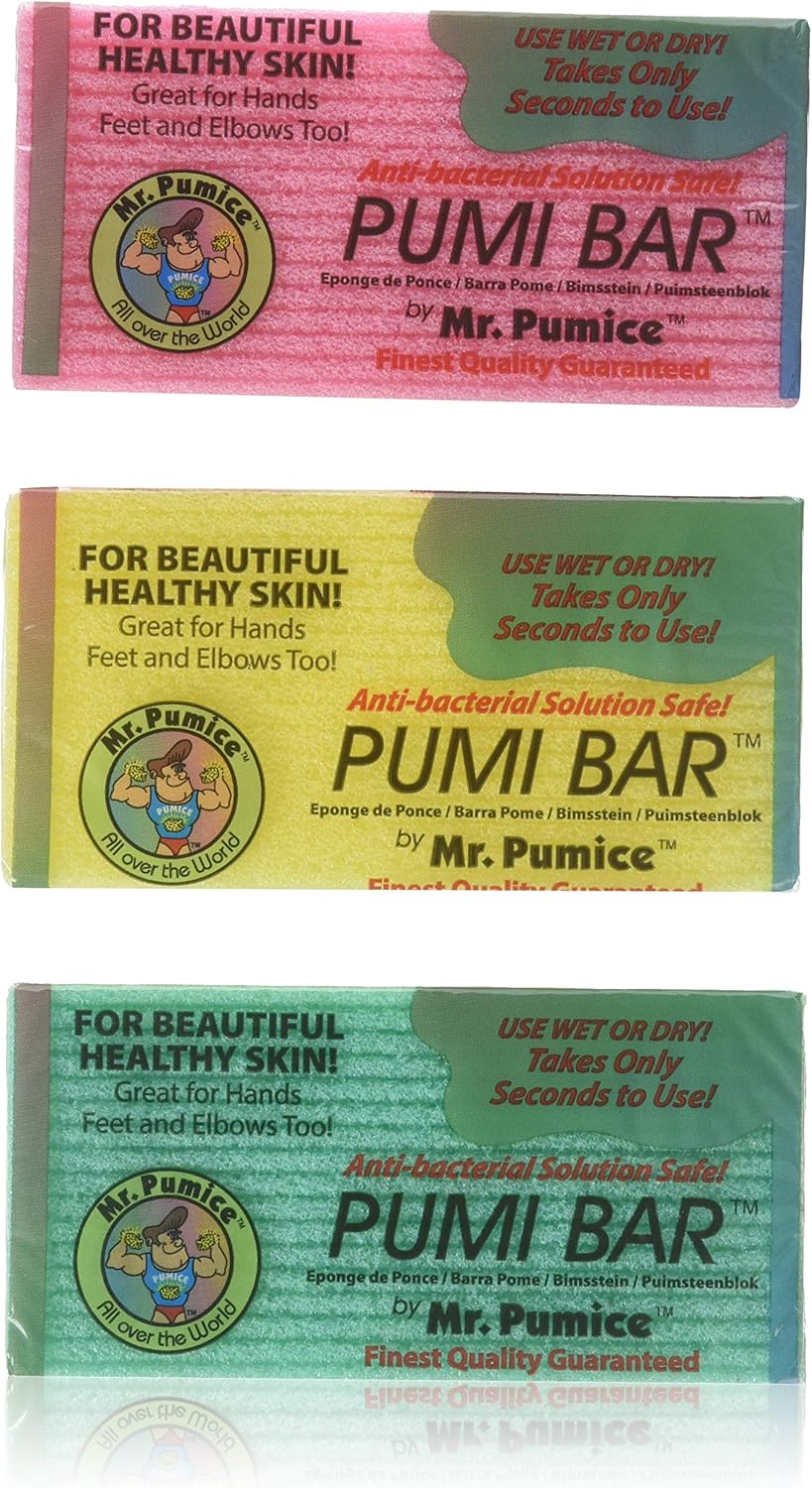 Mr. Pumice Callus Remover Pumi Bar Pedicure Stone & Foot Scrubber Pack of 6: Health & Personal Care