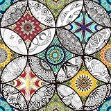 dktie Window Film Privacy Non Adhesive Stained Glass 44.5x200 cm UV Blocking view 2