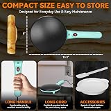 Baker’s Friend Instant Crepe Maker 8 Inch Non-Stick 230V UK Plug Aqua view 4