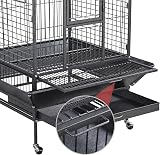 Yaheetech Rolling African Grey Parrot Cage Large 160cm High view 7
