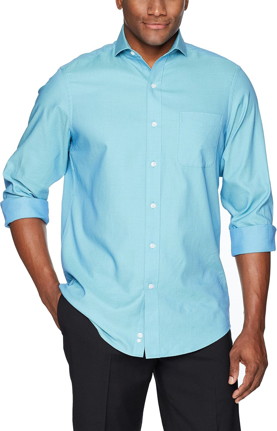  Brand - BUTTONED DOWN Men's Classic Fit Cutaway-Collar Supima Cotton Dress Casual Shirt: Clothing
