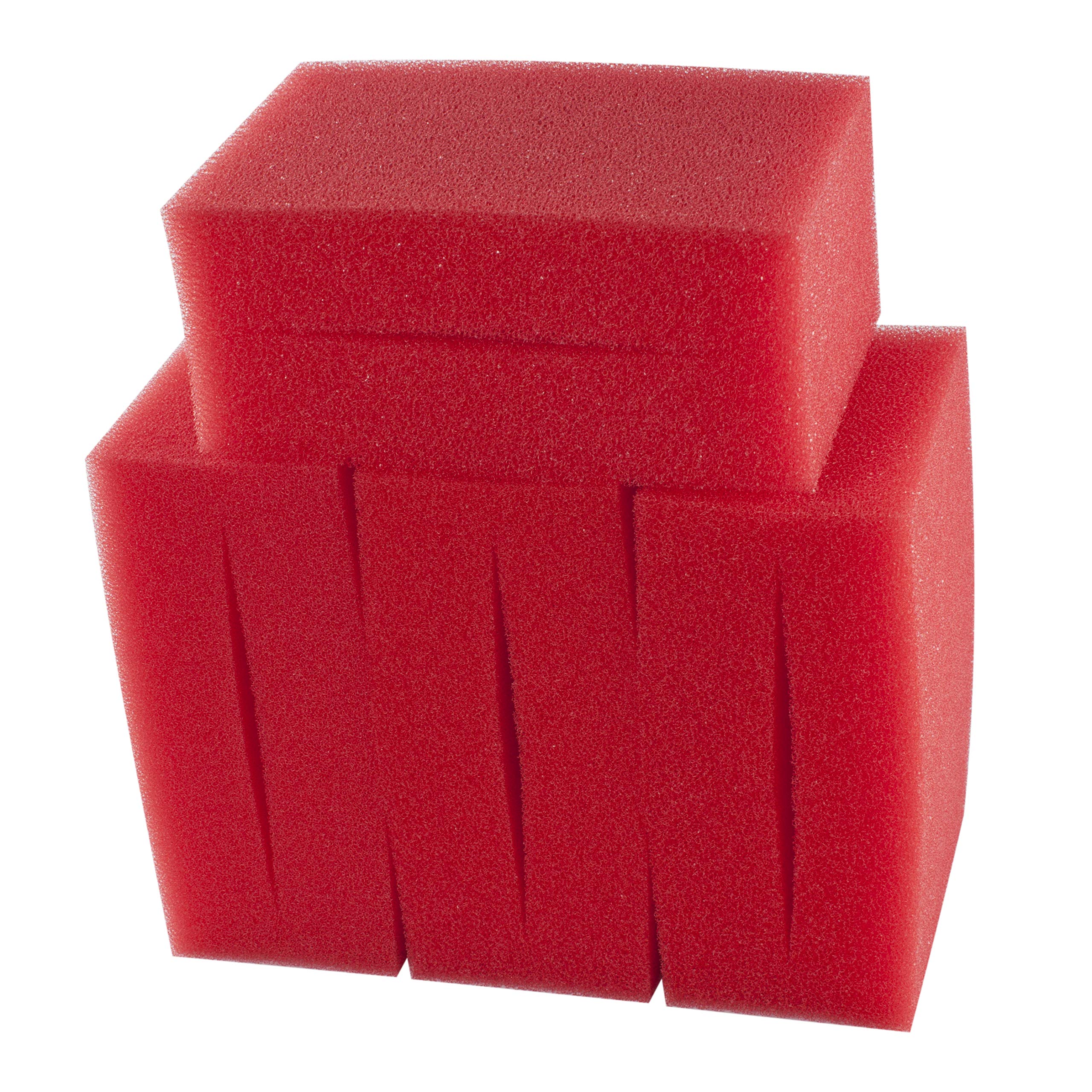 LTWHOME Replacment Red Medium Foam Filter Sponge Fit Oase Biotec Screenmatic 18/36 Filter (Pack of 4)