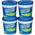 DampRid Refillable Moisture Absorber, 10.5 oz. Cups, 4 Pack, Fresh Scent, Traps Moisture for Fresher, Cleaner Air, No Electricity Required, Lasts Up To 60 Days
