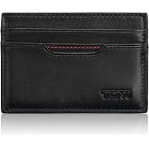 TUMI Delta Slim Card Case Wallet with RFID ID Lock for Men, Black | Men's Nappa Leather Wallet, TUMI ID Lock RFID Protection, Multiple Card Slots, ID Window, Bill Compartment, Gift Box