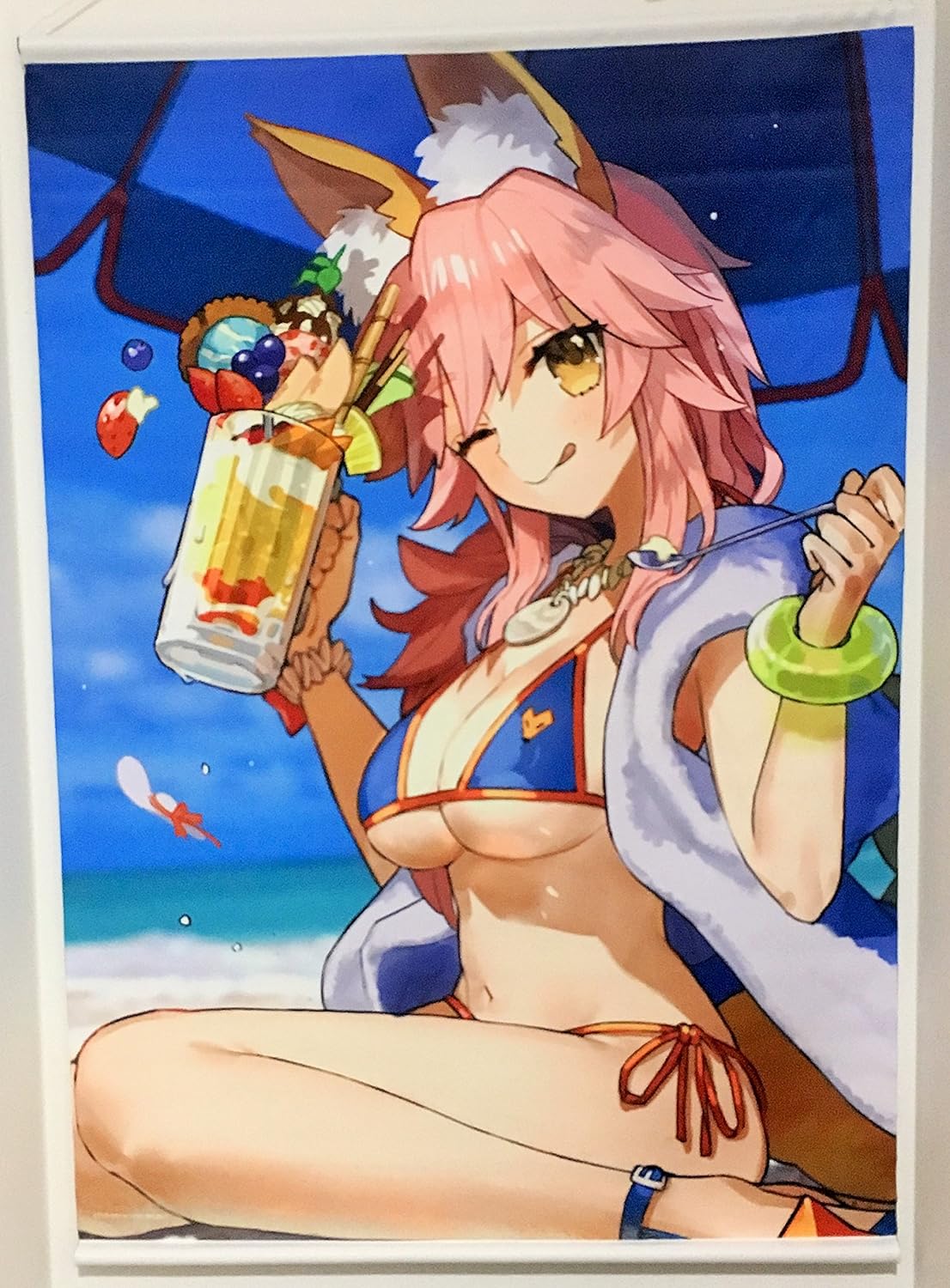 C92 コミケ Fgo タイプムーン Fate Grand Order Premium Tapestry Vol 1 最終再臨 B2 タペストリー 玉藻の前 ランサー水着玉藻 ホビー 通販 Amazon Co Jp