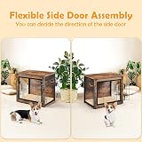 Yaheetech Indoor Dog Crate Furniture End Table with Cushion and Double Doors view 6