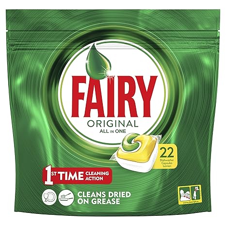 Fairy Original Tutto In Uno Detersivo In Caps Per Lavastoviglie Limone 22 Lavaggi