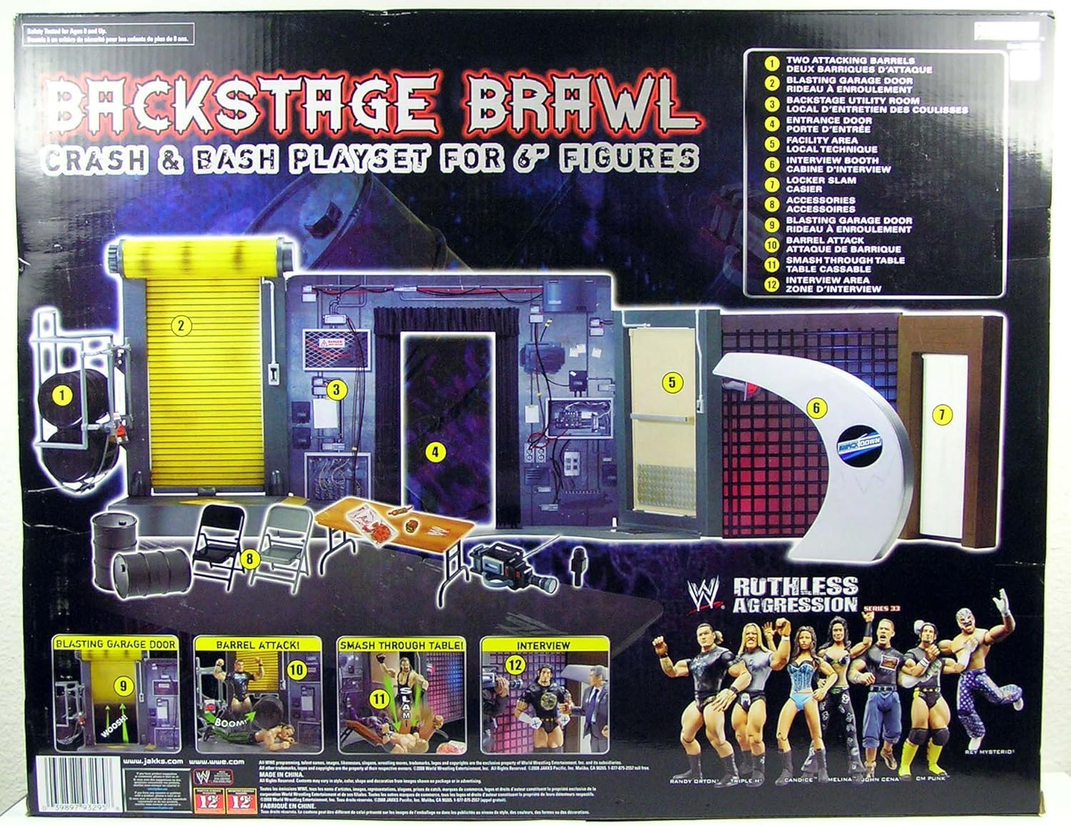 backstage brawl playset