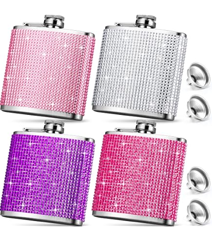 2 Pack 7oz Hip Flask - Stainless Steel Flagon for Climbing Camping